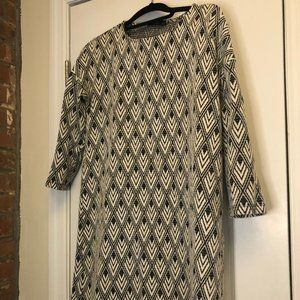 3/4 sleeve A-line dress from Mango